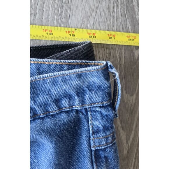 2- LL Bean Mens Jeans 42x28 Medium Wash Blue/ Black - See Current Measurements - Picture 5 of 10
